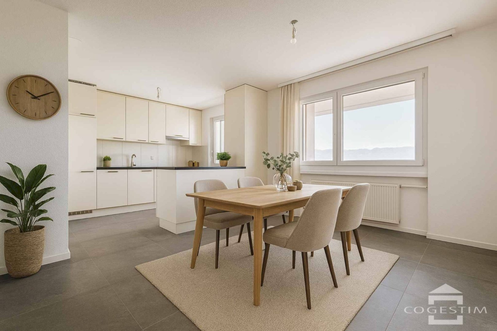 Appartement 4.5 pièces rénové
avec vue dégagée