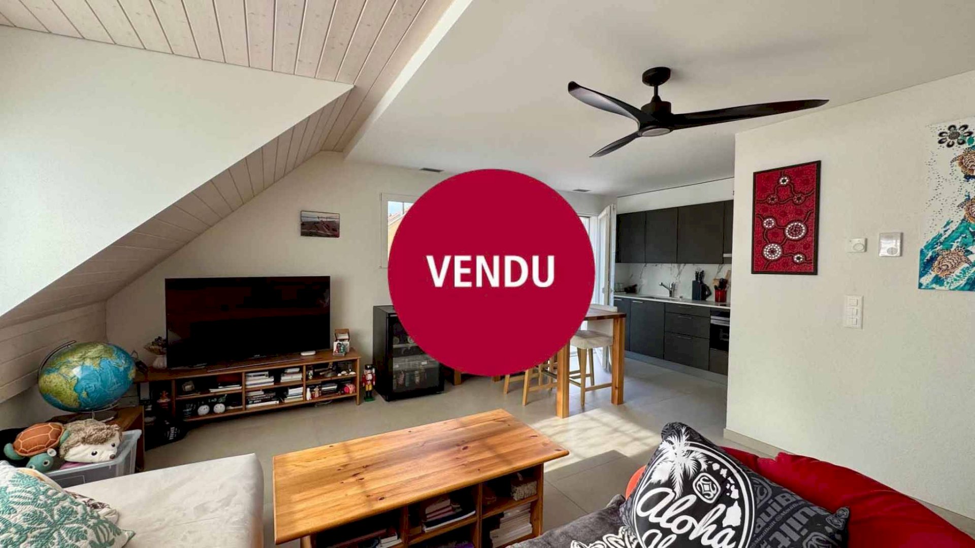 Charmant duplex situé dans les combles