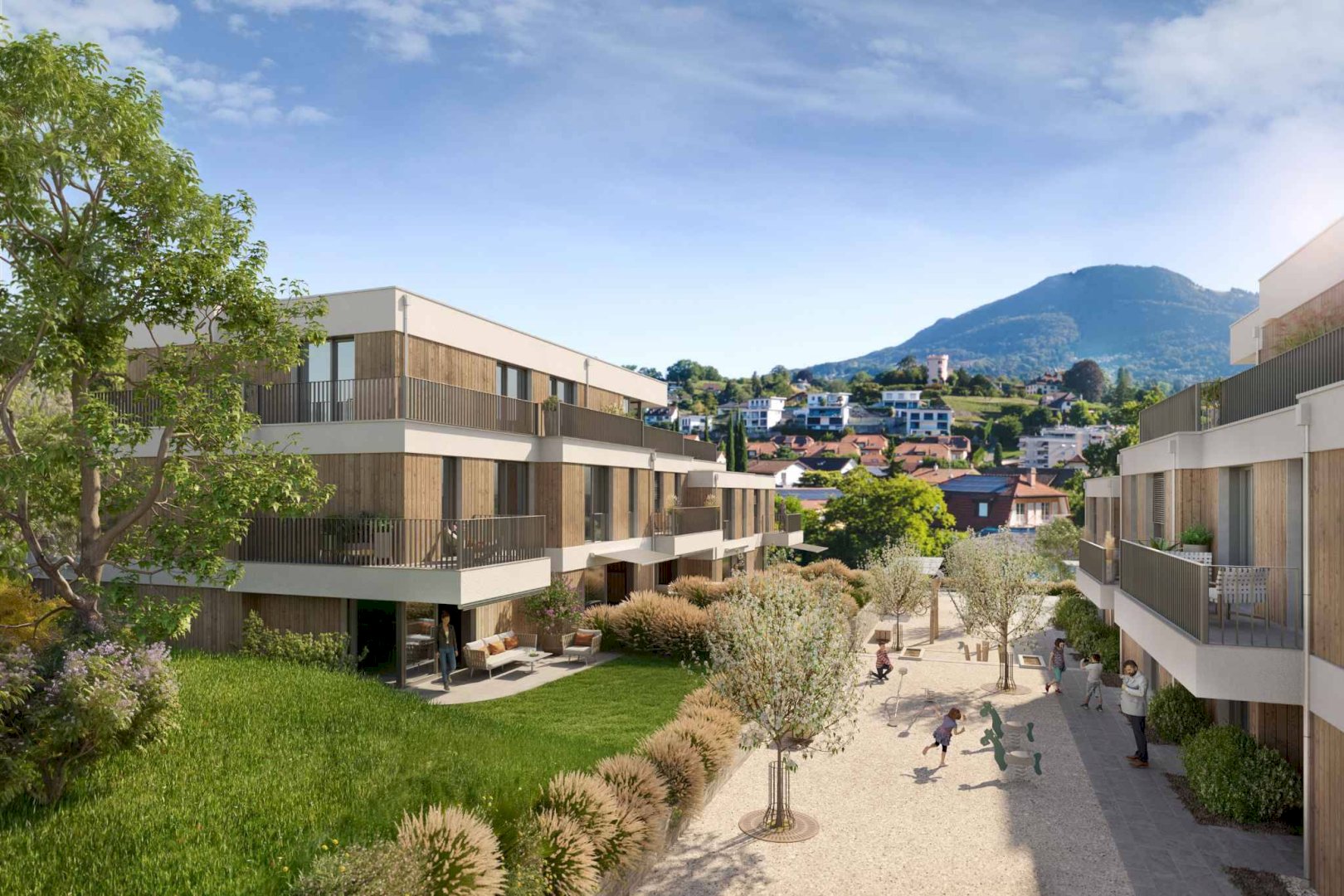 Résidence Les Vignes 
Spacieux Duplex de 4.5 pièces 
avec jardin et terrasse