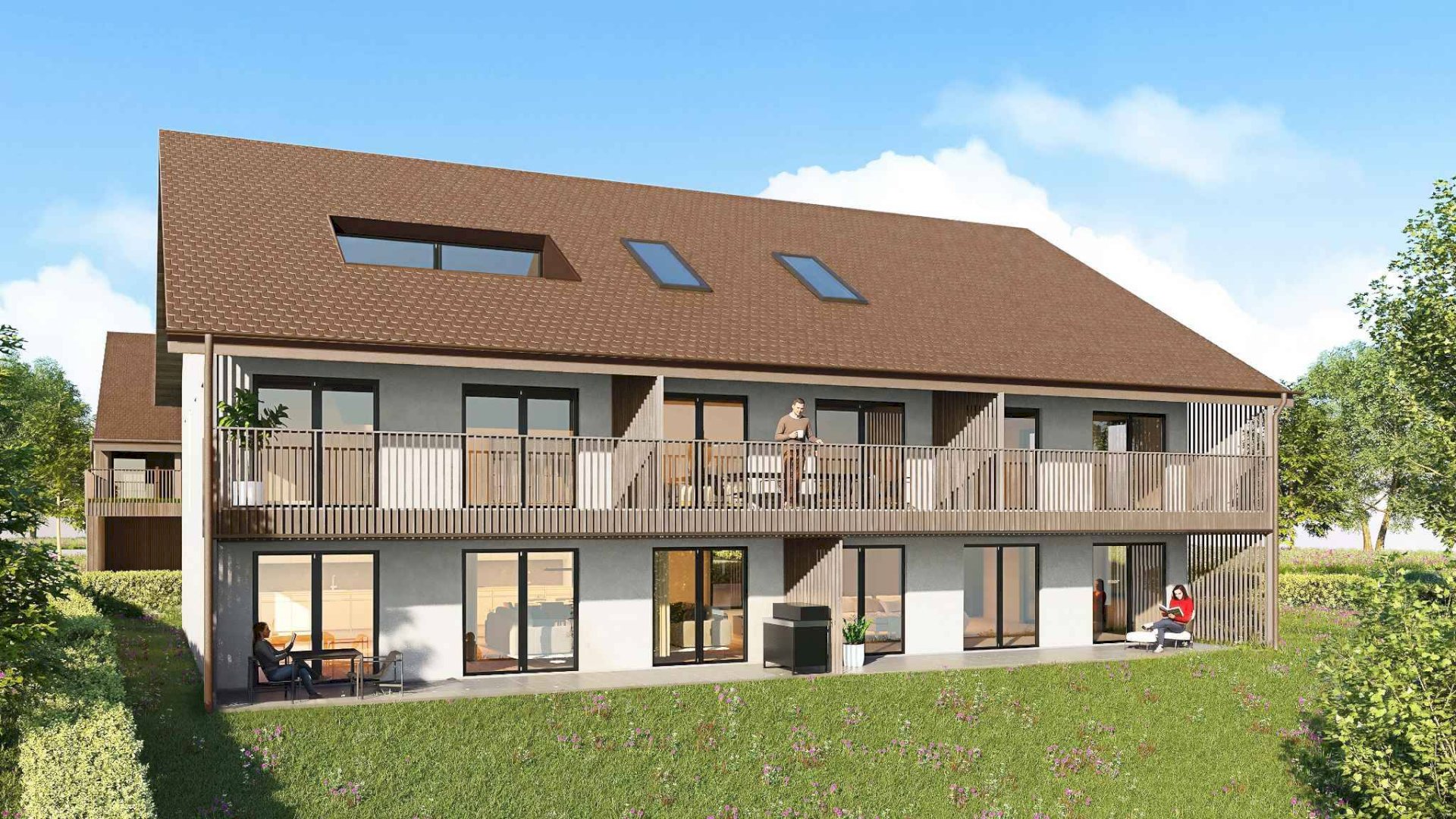 Appartement de 4.5 pièces avec terrasse et grand jardin