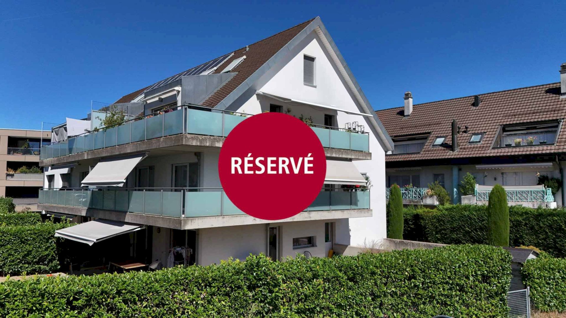 Appartement lumineux avec grand balcon et local en sous-sol