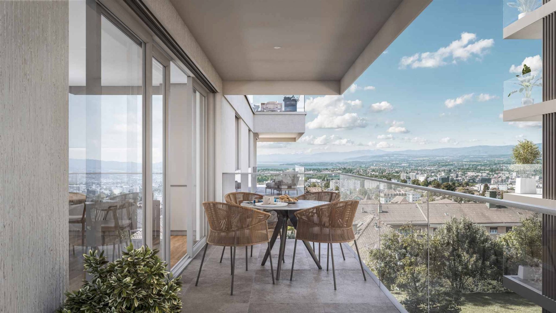 4.5 pièces neuf avec suite parentale et grand balcon à Prilly