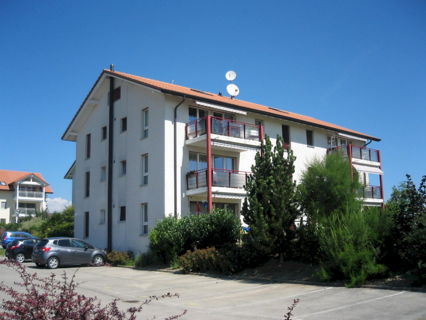 Agréable appartement avec grand balcon à Gletterens