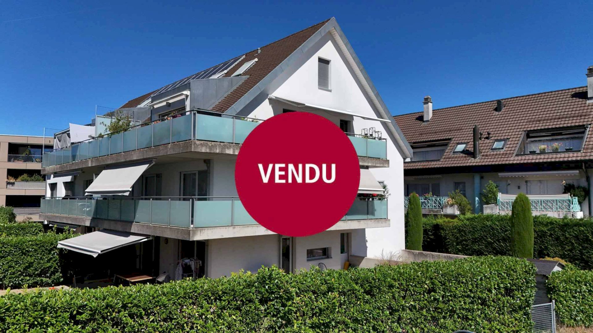 Appartement lumineux avec grand balcon et local en sous-sol