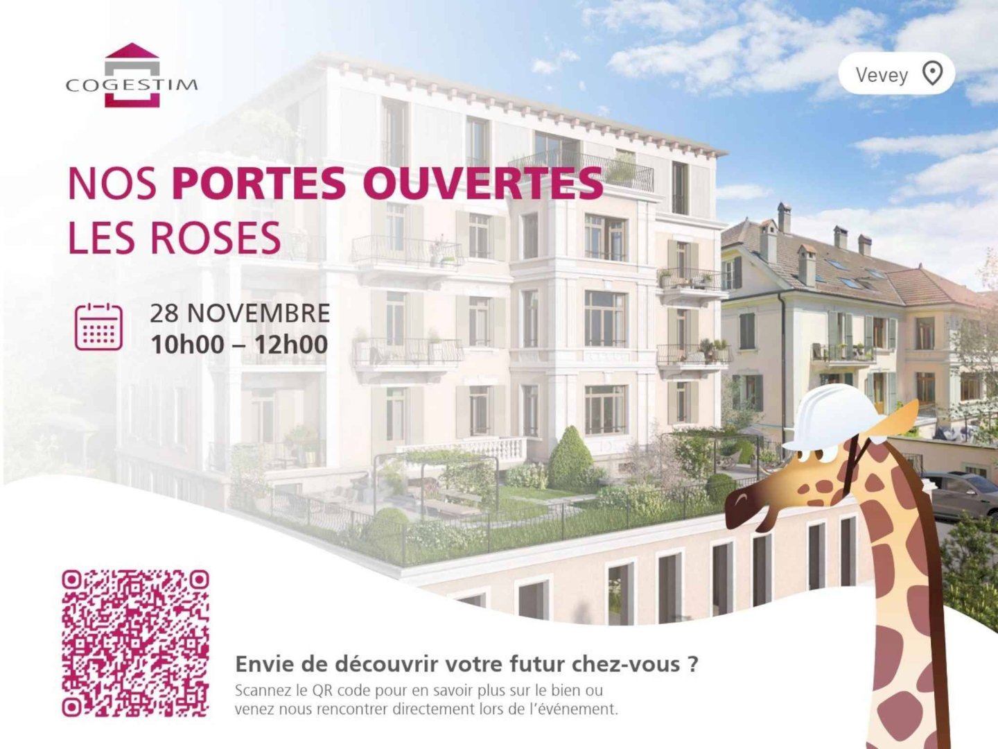 LES ROSES Magnifique attique neuf avec vue sur le lac